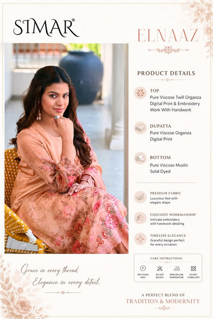 Elnaaz Simar Viscose Pant Style Suits Exporter Gujarat