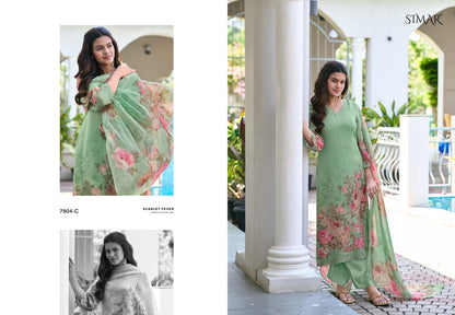 Elnaaz Simar Viscose Pant Style Suits Exporter Gujarat