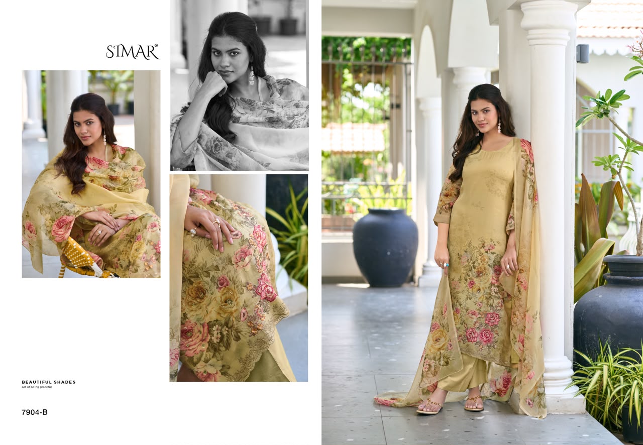 Elnaaz Simar Viscose Pant Style Suits Exporter Gujarat