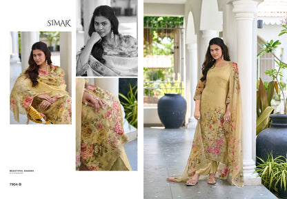 Elnaaz Simar Viscose Pant Style Suits Exporter Gujarat
