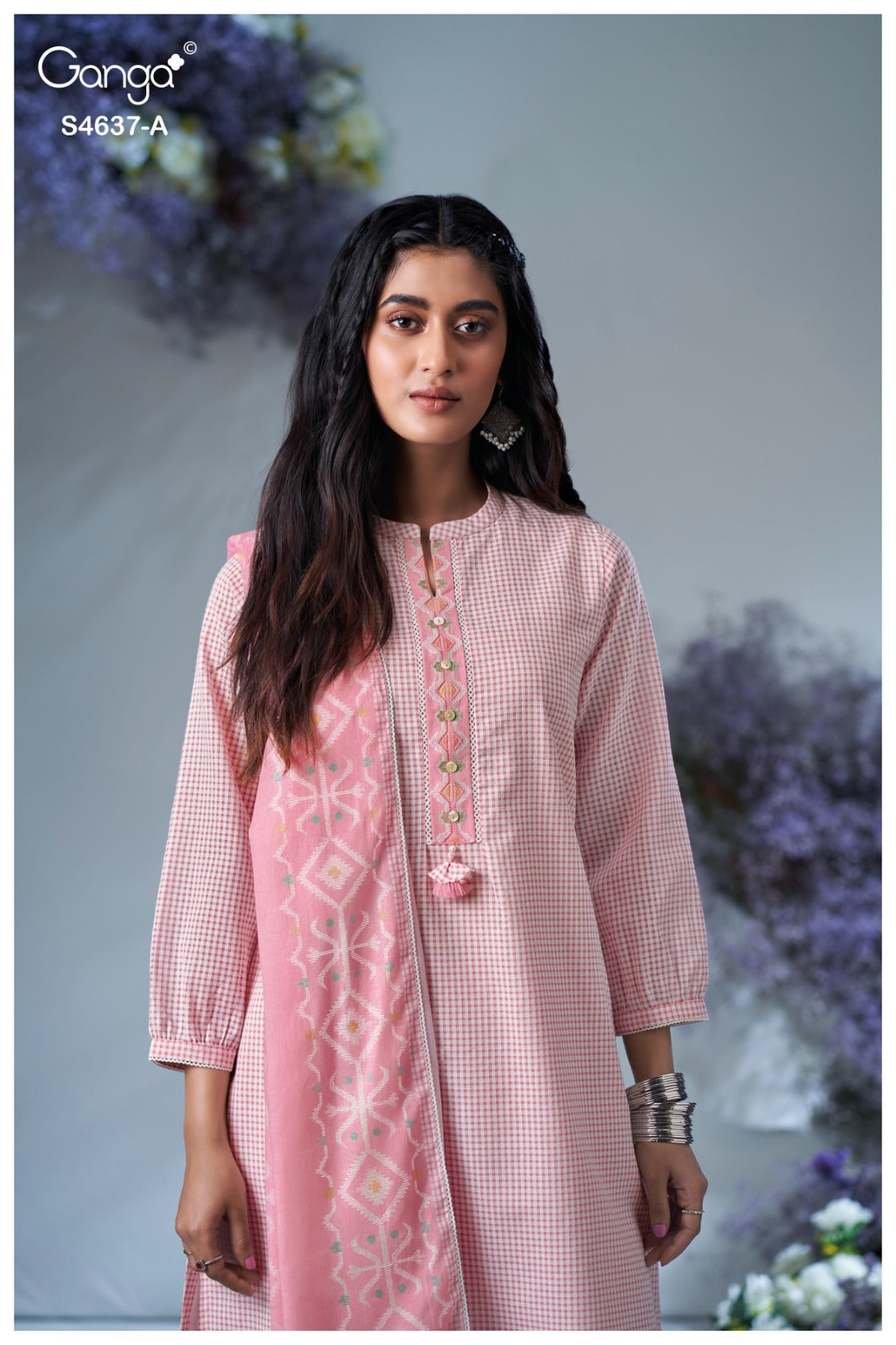 Elnara 4637 Ganga Cotton Plazzo Style Suits Wholesaler