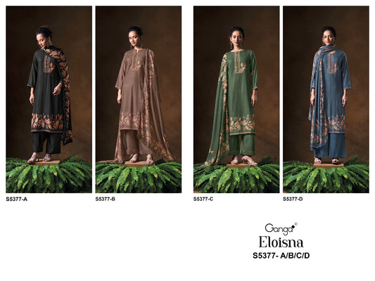 Eloisna S5377 Ganga Wool Pashmina Suits Wholesaler Gujarat
