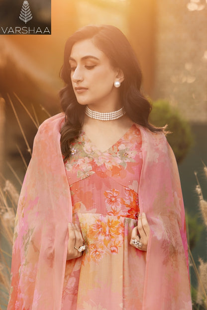Elon Varshaa Viscose Muslin Pant Style Suits Wholesaler India