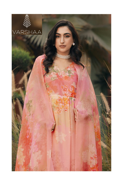 Elon Varshaa Viscose Muslin Pant Style Suits Wholesaler India