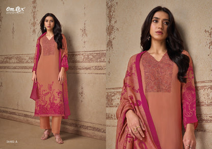 Elora Omtex Organza Pant Style Suits Supplier India