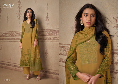 Elora Omtex Organza Pant Style Suits Supplier India