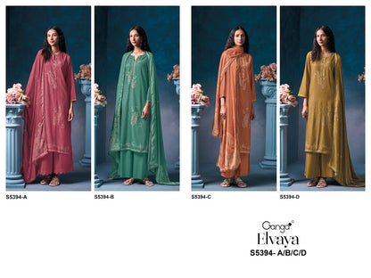 Elvaya S5394 Ganga Wool Pashmina Suits Manufacturer