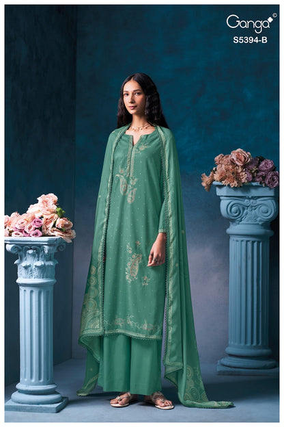 Elvaya S5394 Ganga Wool Pashmina Suits Manufacturer
