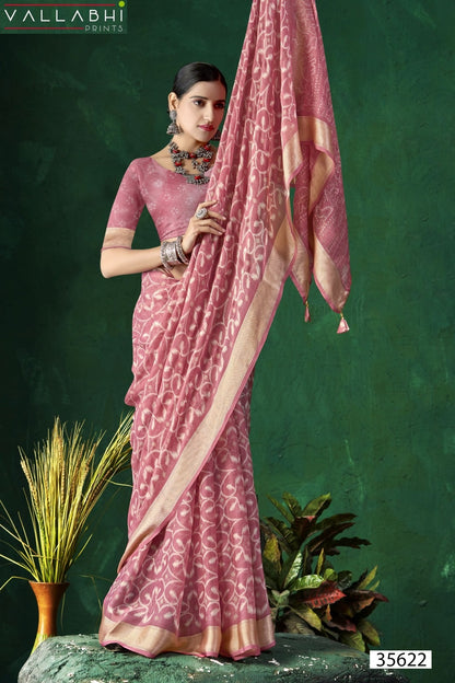 Elvisha Vallabhi Prints Chiffon Sarees Wholesaler Ahmedabad