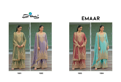 Emaar Your Choice Chinon Pakistani Readymade Suits Exporter Gujarat