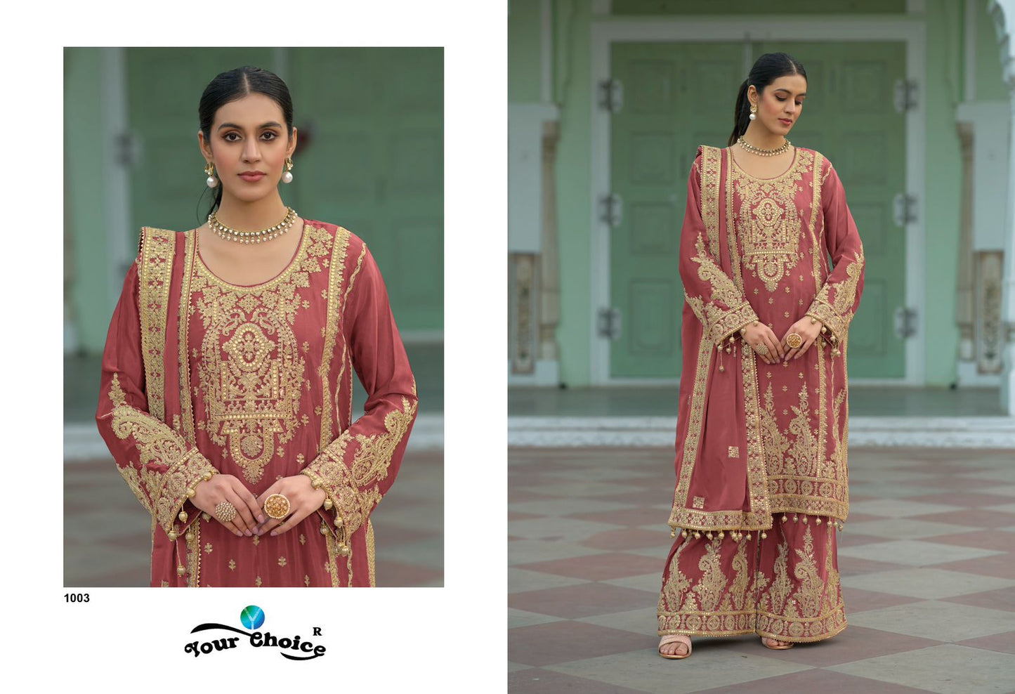 Emaar Your Choice Chinon Pakistani Readymade Suits Exporter Gujarat