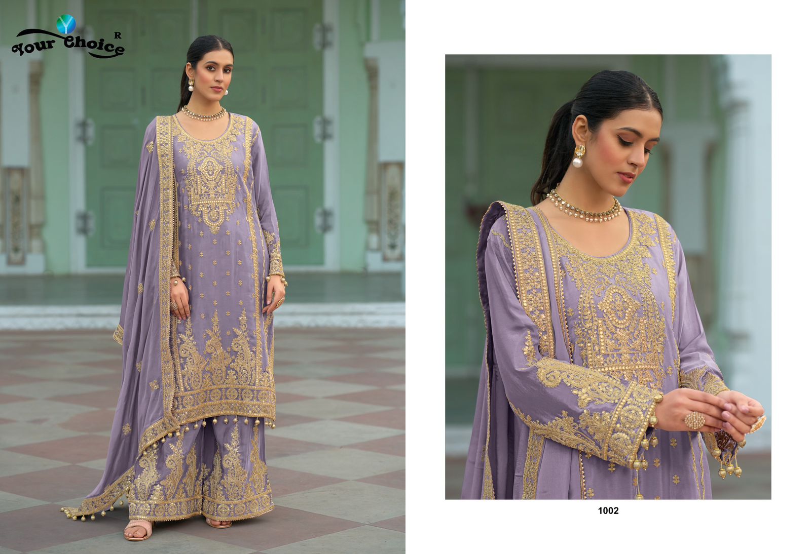 Emaar Your Choice Chinon Pakistani Readymade Suits Exporter Gujarat