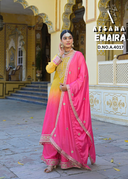 Emaira Afsana Viscose Readymade Plazzo Style Suits Wholesale