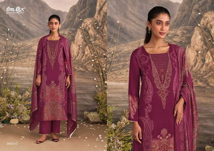 Ember Omtex Muslin Silk Pant Style Suits Supplier Ahmedabad