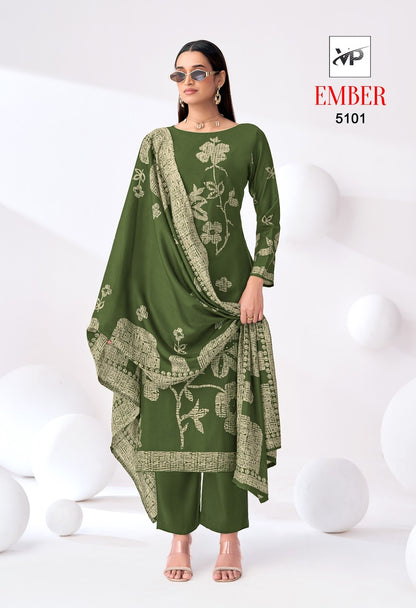 Ember Vp Brand Muslin Karachi Salwar Suits Wholesaler