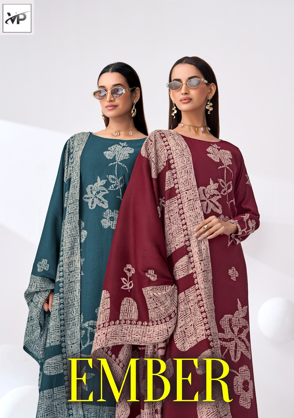 Ember Vp Brand Muslin Karachi Salwar Suits Wholesaler