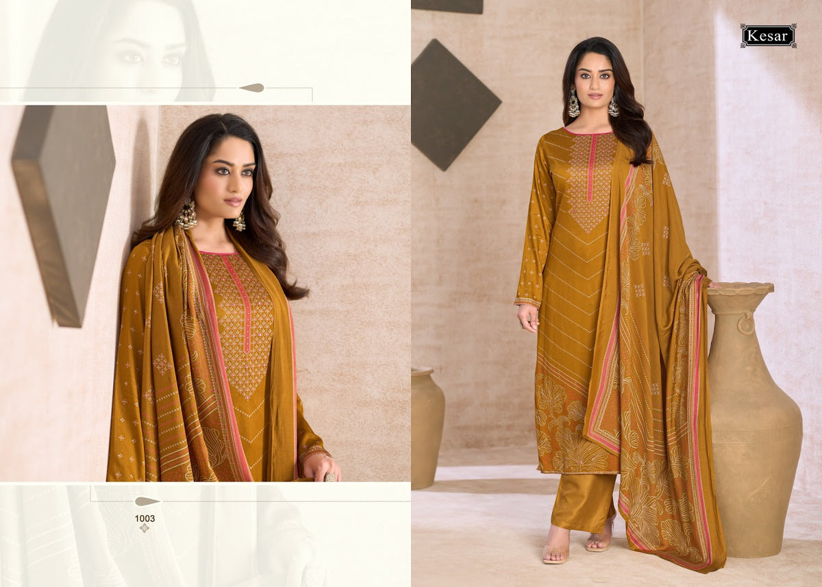 Emberly 5 Kesar Gaji Satin Karachi Salwar Suits Manufacturer India