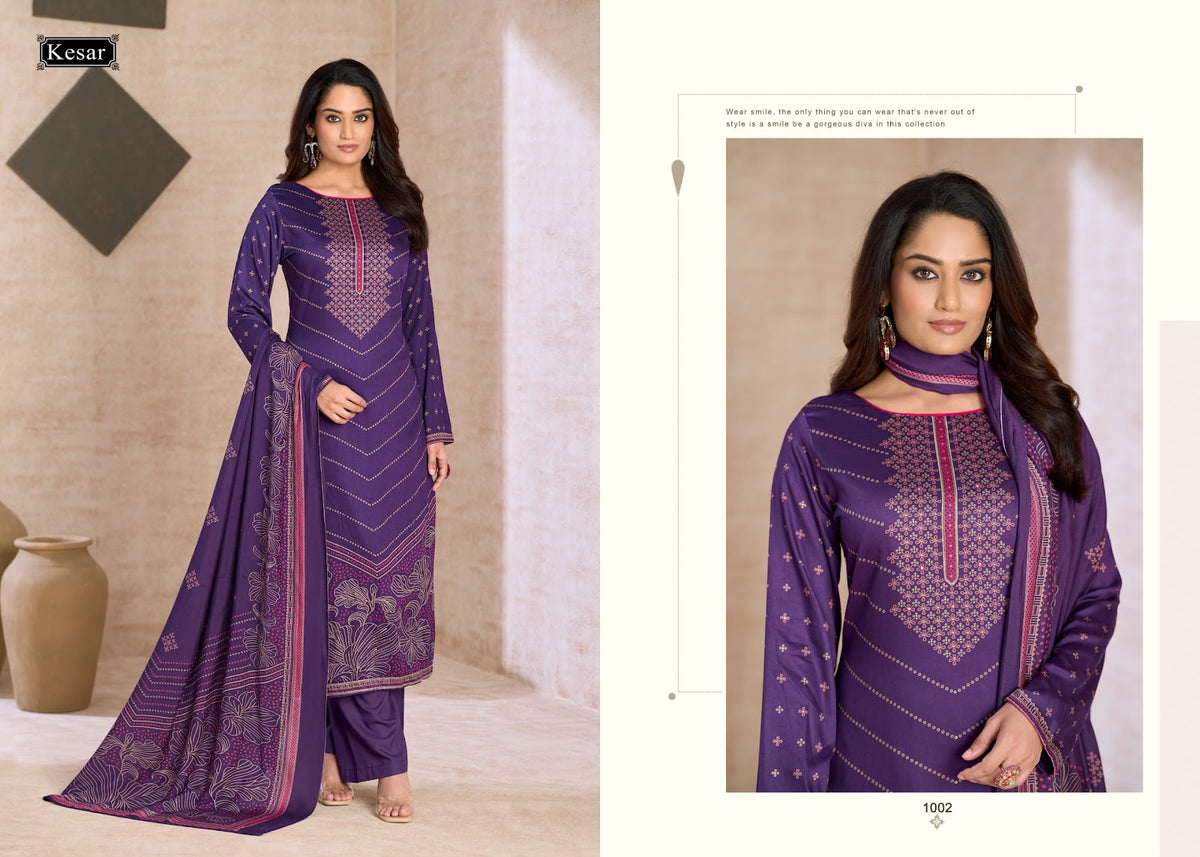 Emberly 5 Kesar Gaji Satin Karachi Salwar Suits Manufacturer India