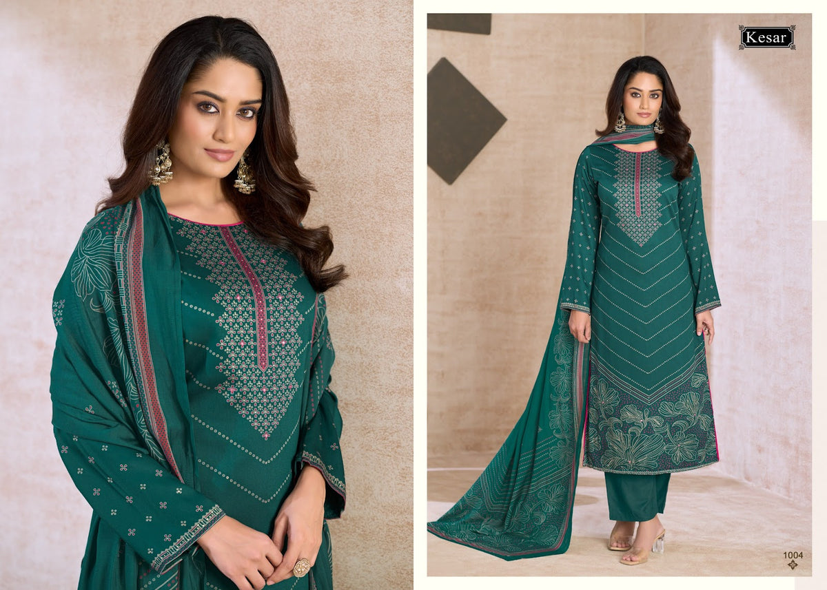 Emberly 5 Kesar Gaji Satin Karachi Salwar Suits Manufacturer India
