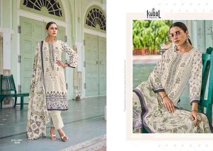 Embroidered Combo 2024 Ishaal Prints Lawn Karachi Salwar Suits Exporter Gujarat