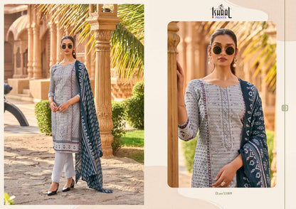 Embroidered Vol 11 Ishaal Prints Lawn Karachi Salwar Suits Supplier India