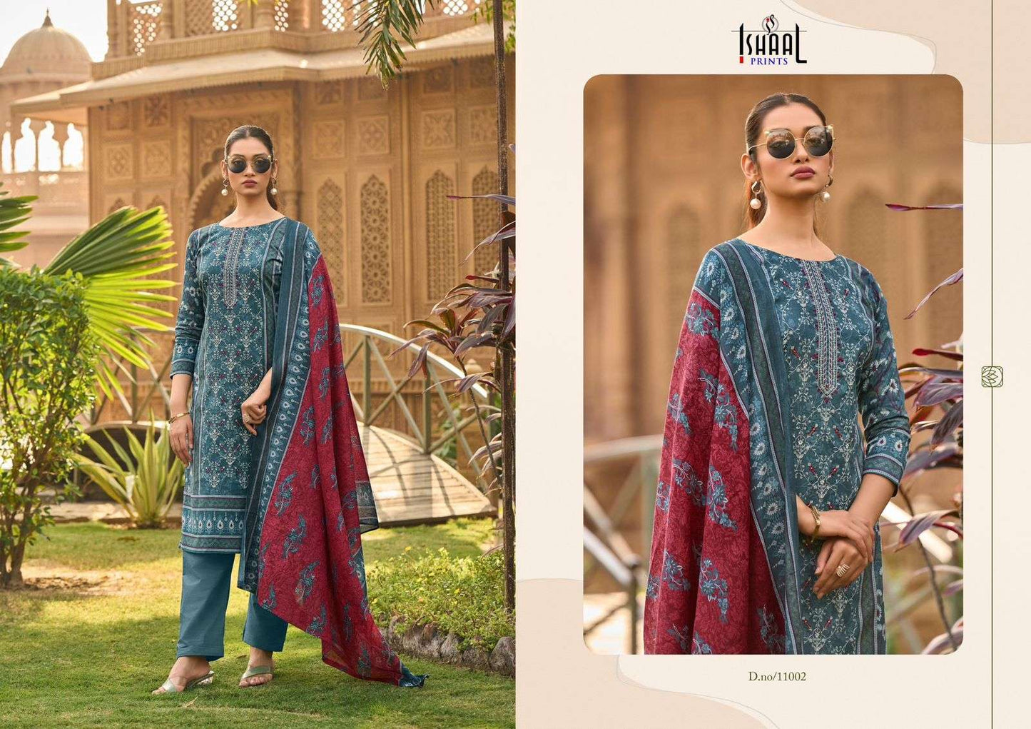 Embroidered Vol 11 Ishaal Prints Lawn Karachi Salwar Suits Supplier India