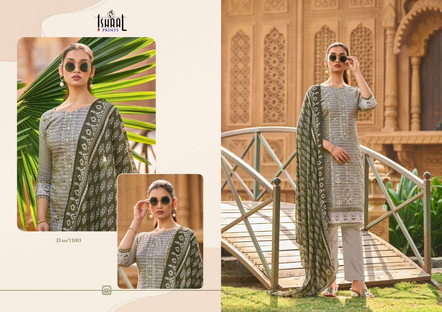 Embroidered Vol 11 Ishaal Prints Lawn Karachi Salwar Suits Supplier India