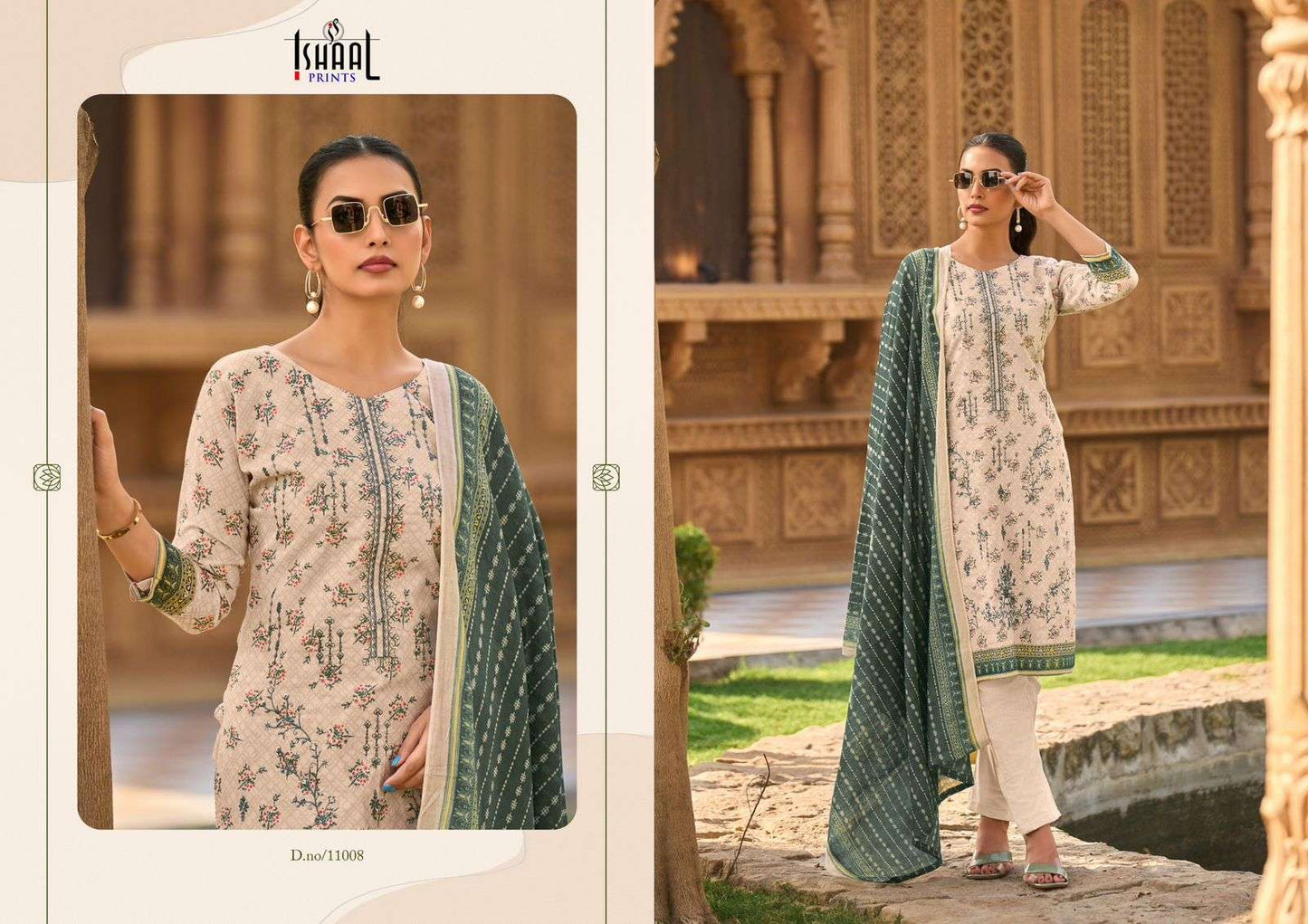 Embroidered Vol 11 Ishaal Prints Lawn Karachi Salwar Suits Supplier India