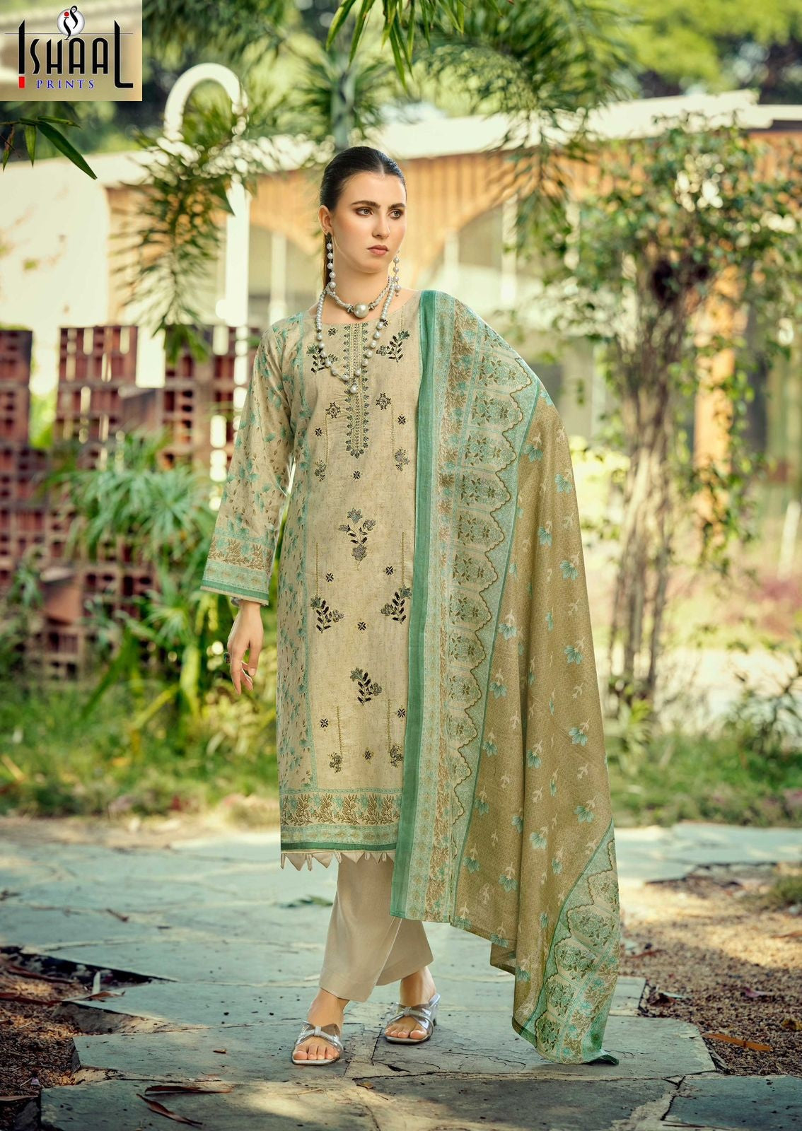 Embroidered Vol 17 Ishaal Prints Pure Lawn Karachi Salwar Suits Wholesale Rate