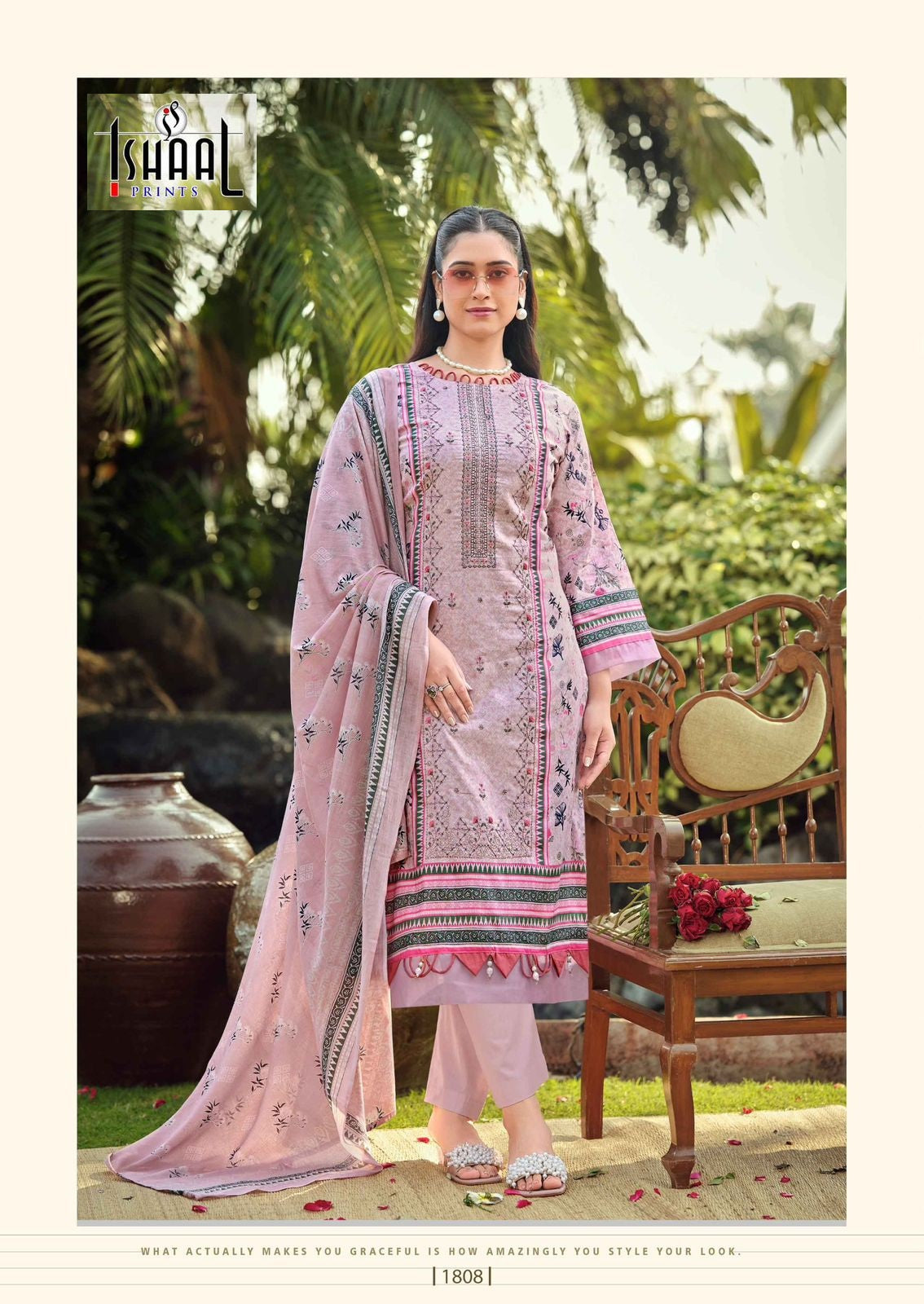 Embroidered Vol 18 Ishaal Prints Pure Lawn Karachi Salwar Suits Manufacturer Ahmedabad