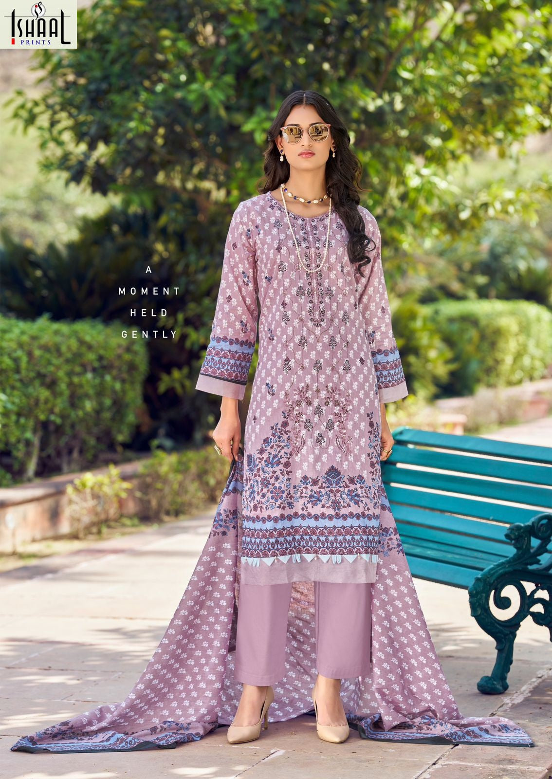 Embroidered Vol 19 Ishaal Prints Pure Lawn Karachi Salwar Suits Exporter India