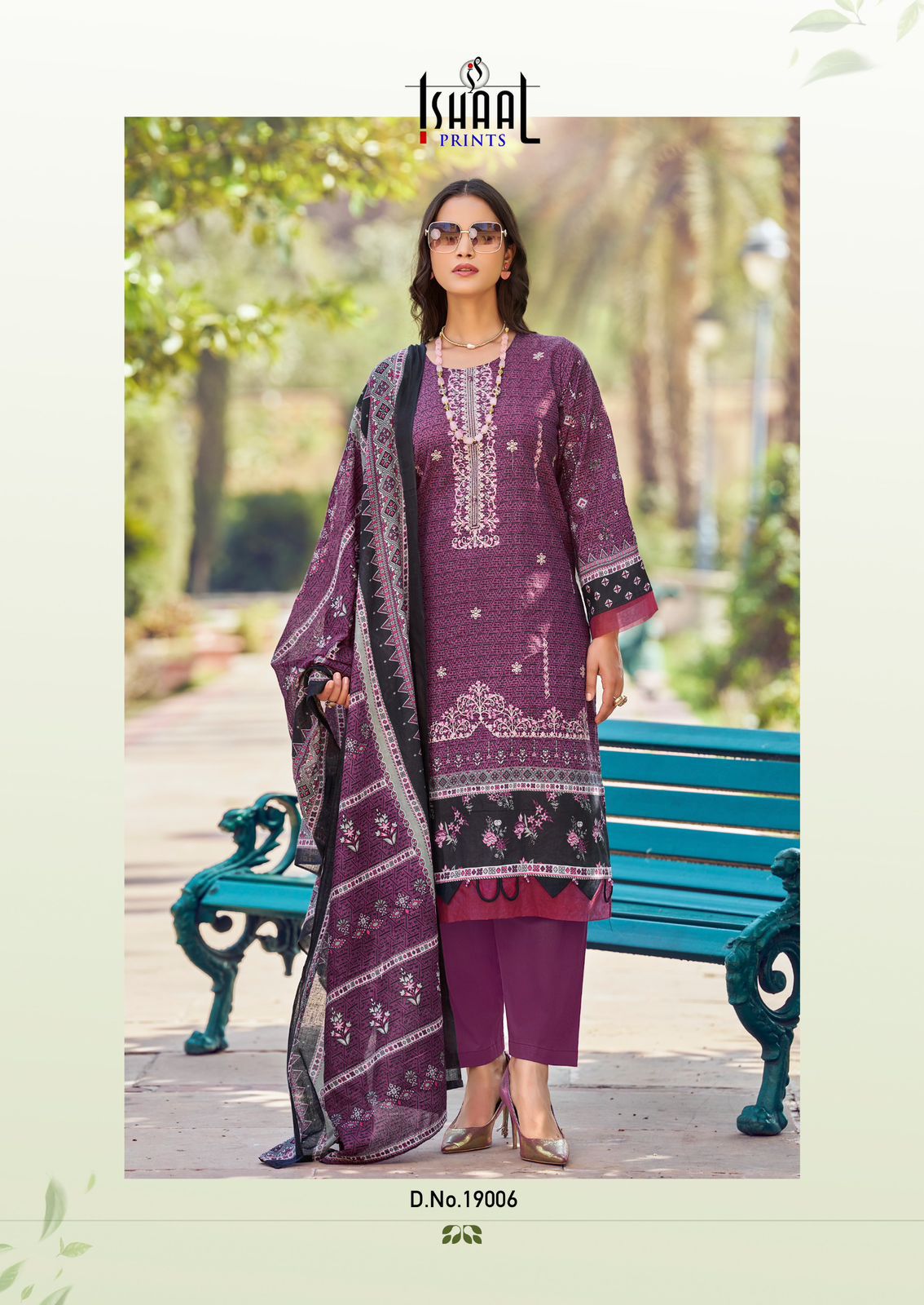 Embroidered Vol 19 Ishaal Prints Pure Lawn Karachi Salwar Suits Exporter India