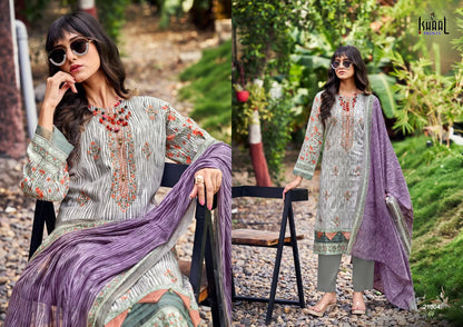 Embroidered Vol 21 Ishaal Prints Lawn Karachi Salwar Suits Manufacturer