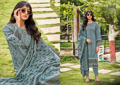 Embroidered Vol 21 Ishaal Prints Lawn Karachi Salwar Suits Manufacturer