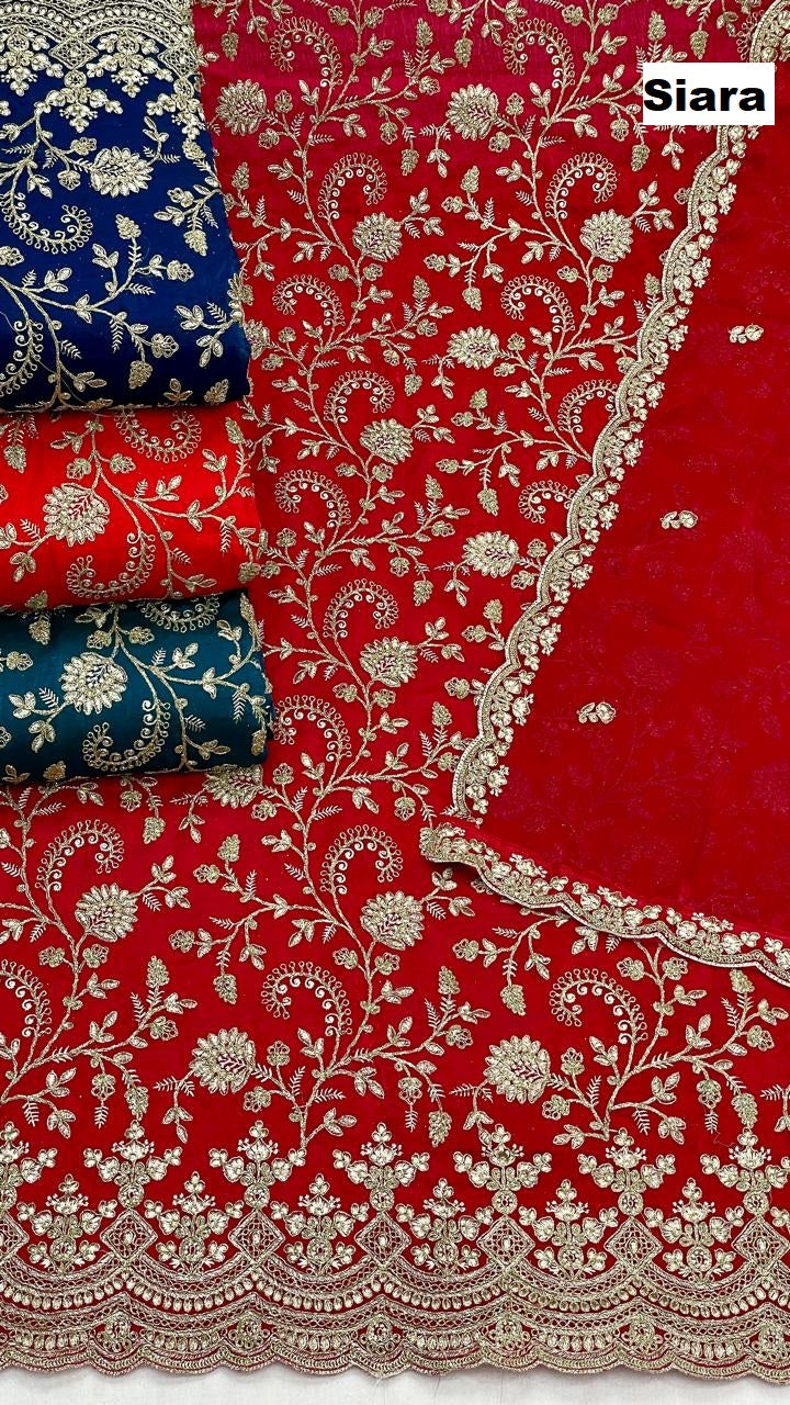 embroidery work 03 siara salwar suits wholesale price