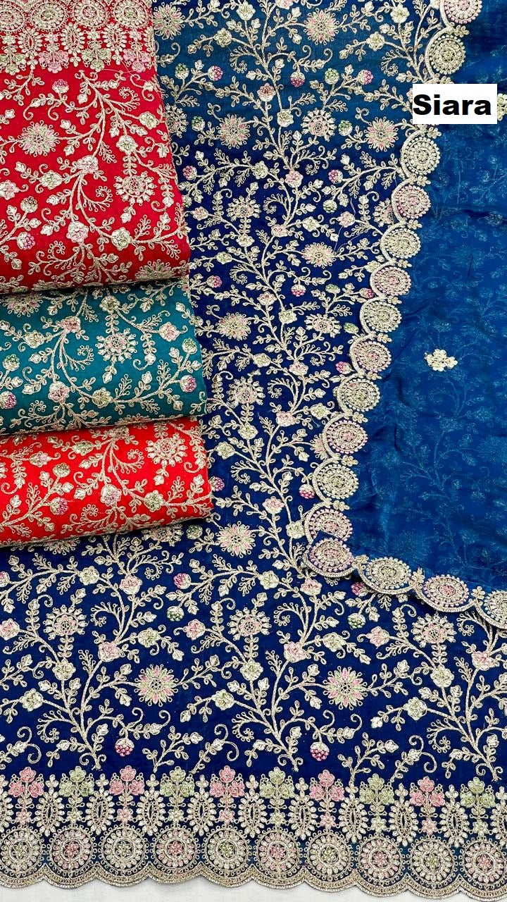 embroidery work 03 siara salwar suits wholesale price