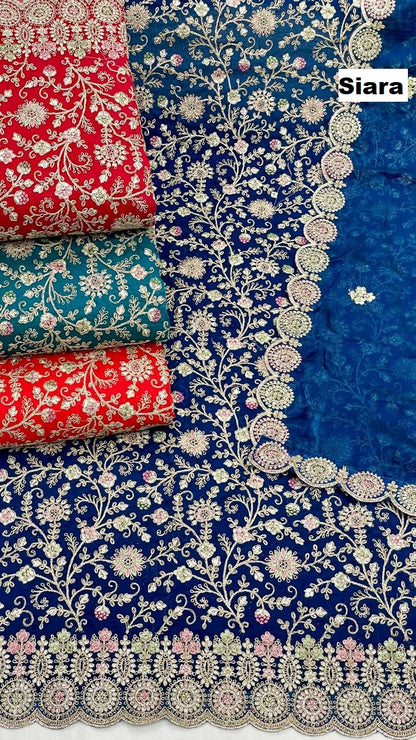 embroidery work 03 siara salwar suits wholesale price