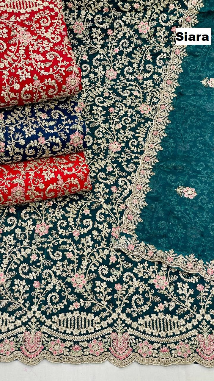 embroidery work 03 siara salwar suits wholesale price