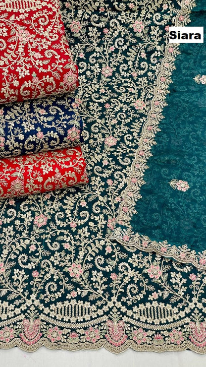 embroidery work 03 siara salwar suits wholesale price