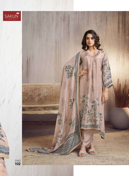 Emerald Sakun Silk Pant Style Suits Manufacturer Gujarat