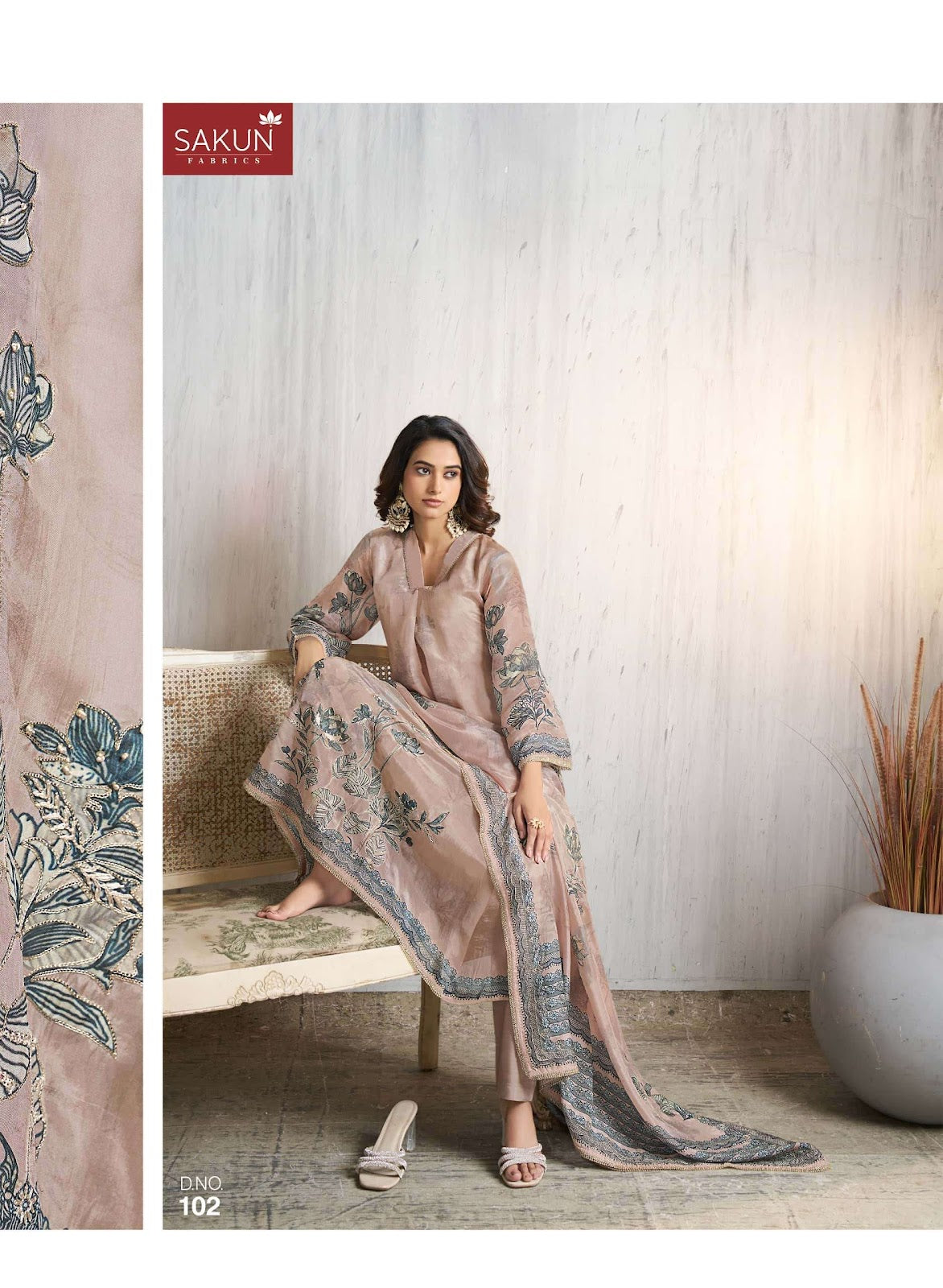 Emerald Sakun Silk Pant Style Suits Manufacturer Gujarat