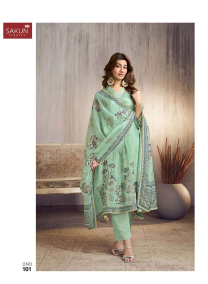Emerald Sakun Silk Pant Style Suits Manufacturer Gujarat