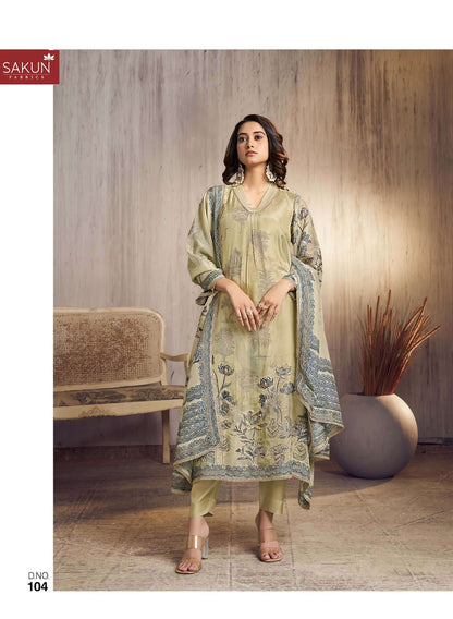 Emerald Sakun Silk Pant Style Suits Manufacturer Gujarat