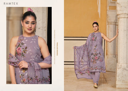 Emilea Ramtex Organza Pant Style Suits Wholesale