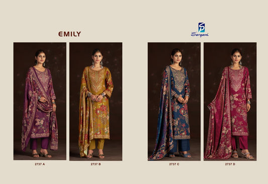Emily Sargam Prints Pure Viscose Pashmina Suits Exporter Gujarat
