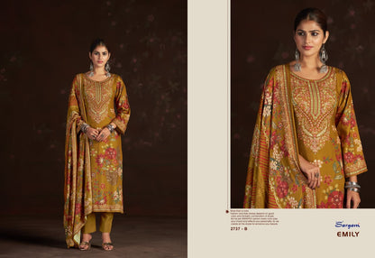Emily Sargam Prints Pure Viscose Pashmina Suits Exporter Gujarat