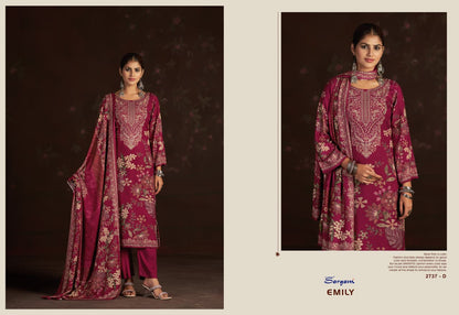 Emily Sargam Prints Pure Viscose Pashmina Suits Exporter Gujarat
