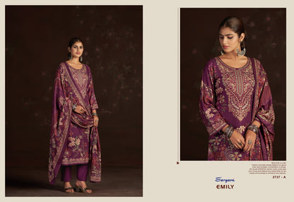 Emily Sargam Prints Pure Viscose Pashmina Suits Exporter Gujarat