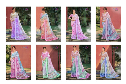 Emirah Vipul Dull Moss Sarees Manufacturer Ahmedabad