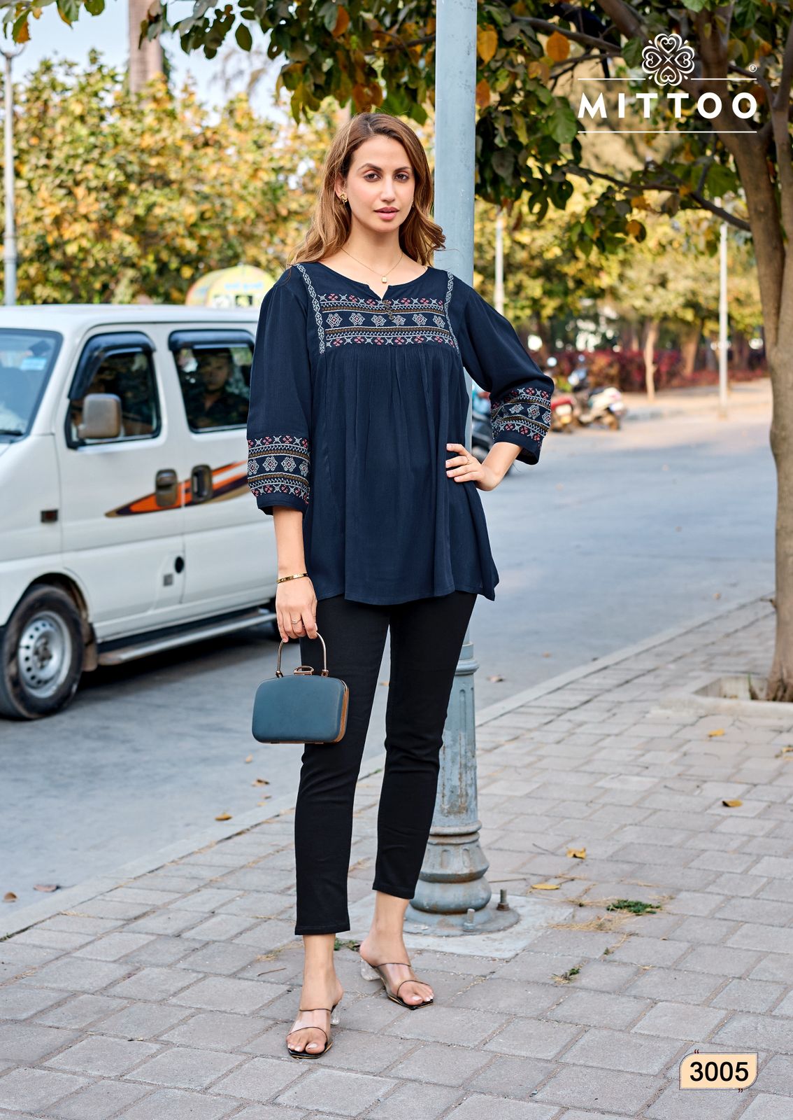 Emlee Mittoo Rayon Fancy Tops Wholesale Price